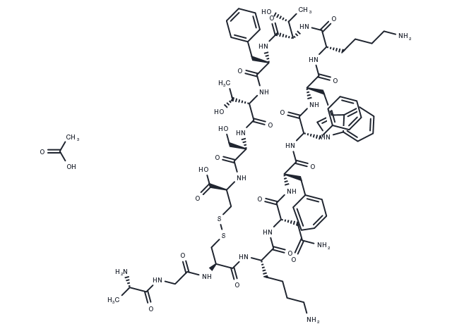 Cyclic somatostatin Acetate(38916-34-6(free base)) Chemical Structure