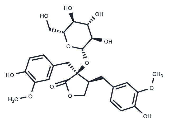 Nortrachelogenin-8'-O-beta-glucoside