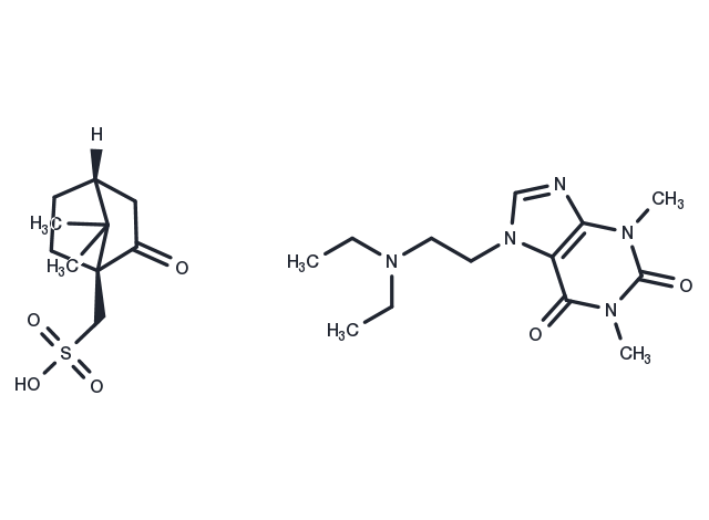 Etamiphylline Camsylate Chemical Structure