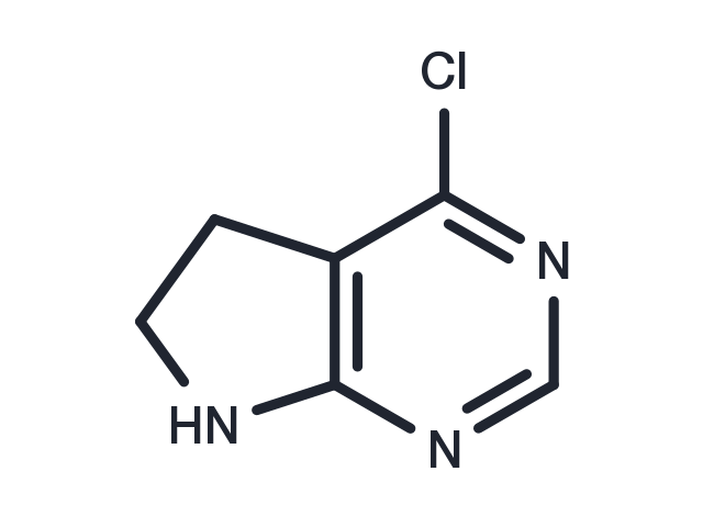 4-Chloro-6,7-dihydro-5H-pyrrolo[2,3-d]pyrimidine Chemical Structure