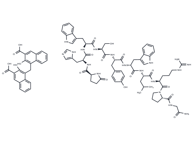 Triptorelin pamoate Chemical Structure