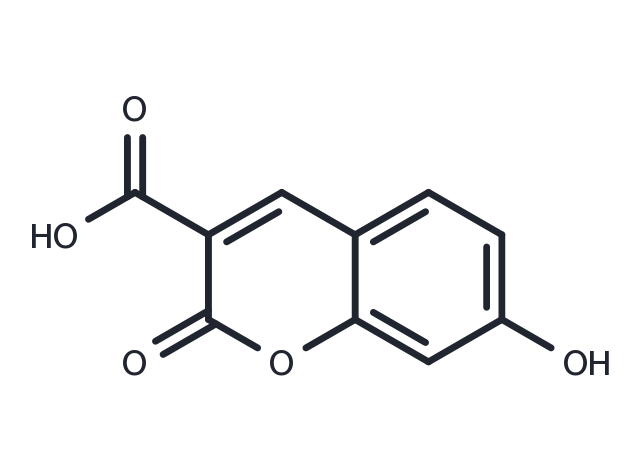 7-Hydroxycoumarin-3-carboxylic acid Chemical Structure