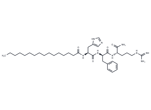 Palmitoyl tripeptide-8 Chemical Structure