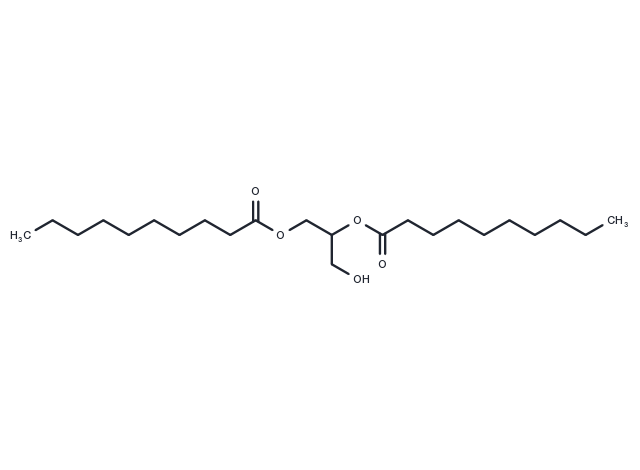 1,2-Didecanoylglycerol Chemical Structure