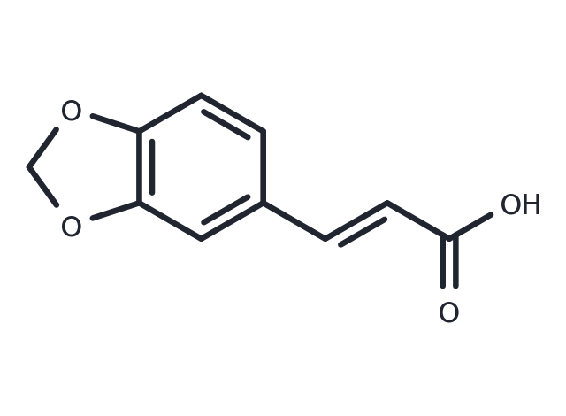 (2E)-3-(1,3-Benzodioxol-5-yl)-2-propenoic acid Chemical Structure