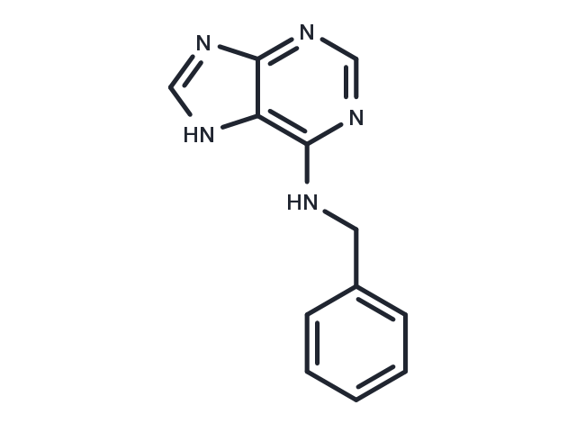 6-Benzylaminopurine Chemical Structure