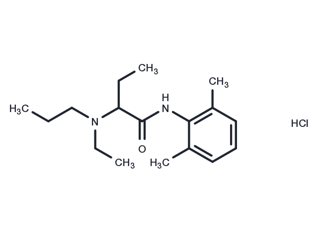 Etidocaine Hydrochloride Chemical Structure