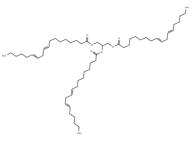 1,2,3-Trilinoelaidoyl-rac-glycerol Chemical Structure