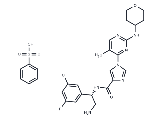 ERK-IN-3 benzenesulfonate Chemical Structure