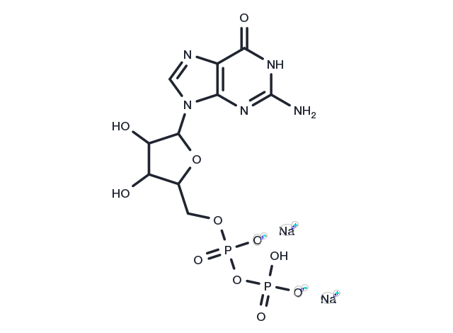 Guanosine 5'-diphosphate disodium salt Chemical Structure