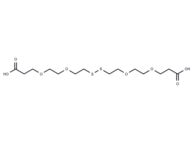 Acid-PEG2-SS-PEG2-acid Chemical Structure
