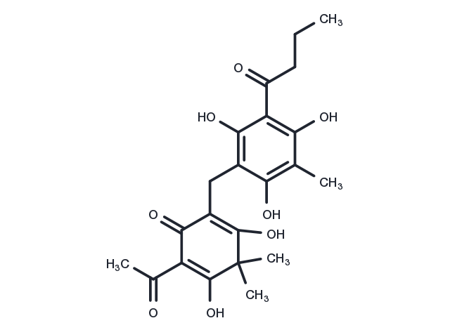 Acetylflavaspidic acid Chemical Structure