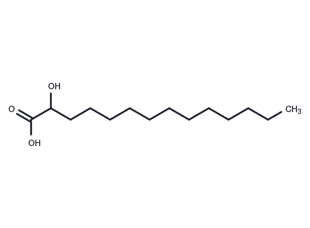 2-hydroxy Myristic Acid Chemical Structure