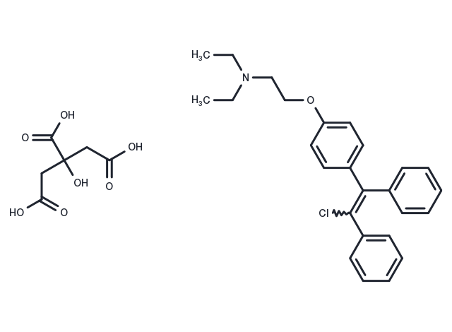 Clomiphene citrate Chemical Structure