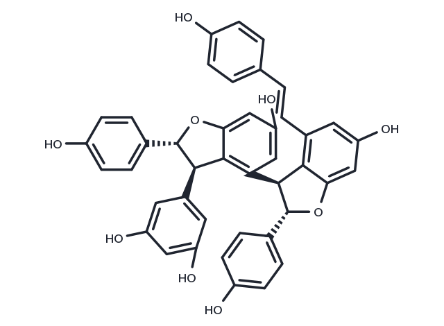 trans-Miyabenol C Chemical Structure