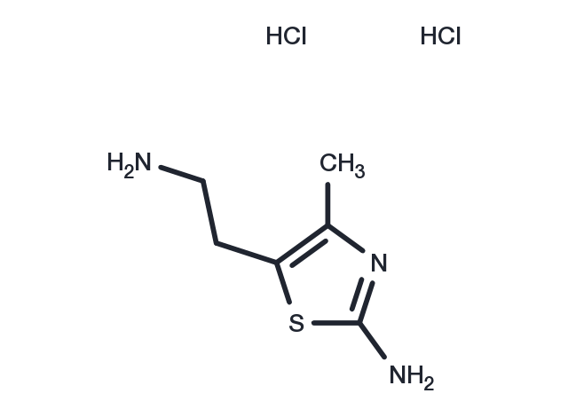 5-(2-aminoethyl)-4-methyl-1,3-thiazol-2-amine dihydrochloride Chemical Structure