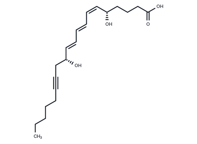 14,15-dehydro Leukotriene B4 Chemical Structure
