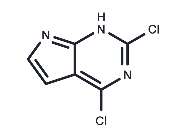 2,4-Dichloro-7H-pyrrolo[2,3-d]pyrimidine Chemical Structure
