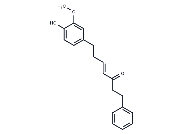 7-(4-Hydroxy-3-methoxyphenyl)-1-phenyl-4-hepten-3- Chemical Structure
