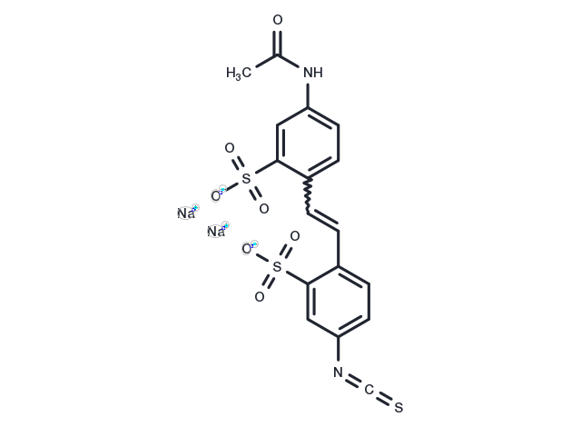 4-Acetamido-4'-isothiocyanatostilbene-2,2'-disulfonic acid disodium Chemical Structure