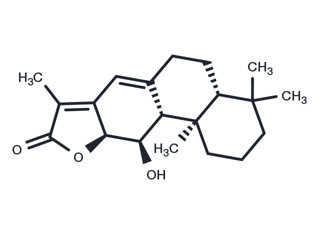 ent-11alpha-Hydroxyabieta-8(14),13(15)-dien-16,12alpha-olide Chemical Structure