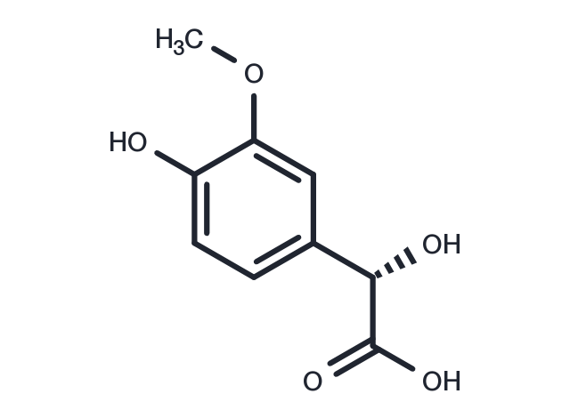 Vanilmandelic acid, L-(+)- Chemical Structure