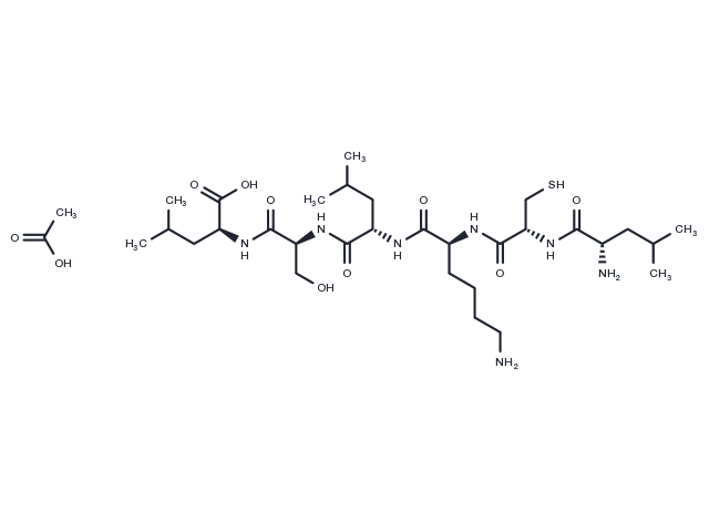LCKLSL acetate Chemical Structure
