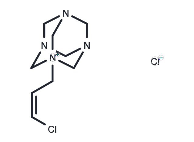 cis-1-(3-Chloroallyl)-3,5,7-triaza-1-azoniaadamantane chloride Chemical Structure