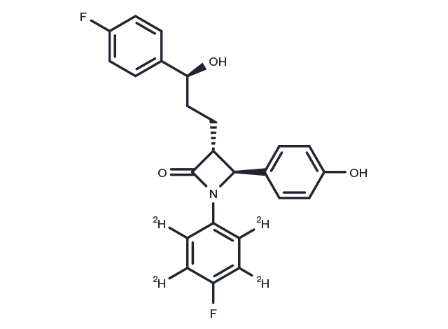 Ezetimibe-d4 Chemical Structure