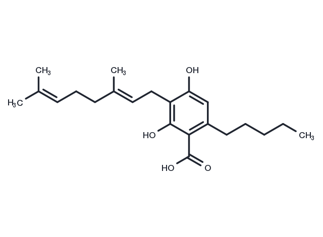 Cannabigerolic acid Chemical Structure