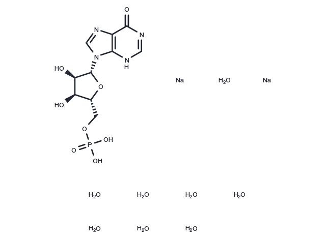 Inosine-5'-monophosphate (sodium salt hydrate) Chemical Structure
