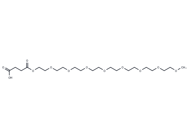 m-PEG8-ethoxycarbonyl-propanoic acid Chemical Structure