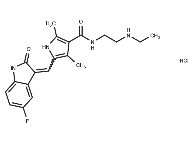 N-Desethylsunitinib hydrochloride Chemical Structure