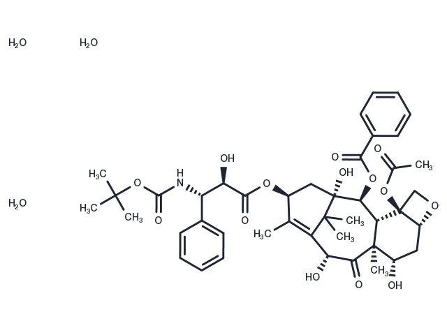 Docetaxel trihydrate Chemical Structure