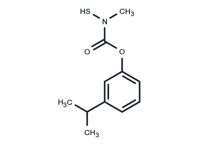 Carbamic acid, N-mercapto-N-methyl-, m-isopropylphenyl ester Chemical Structure