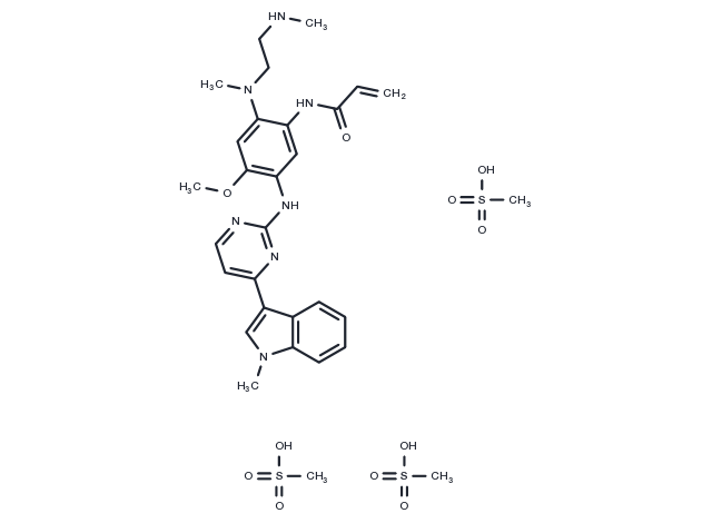 AZ7550 trimesylate salt Chemical Structure
