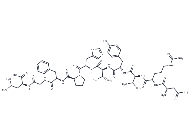 Angiotensin I, asn(1)-val(5)-gly(9)- Chemical Structure
