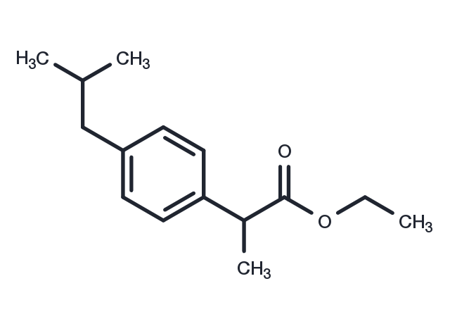 Ibuprofen ethyl ester Chemical Structure