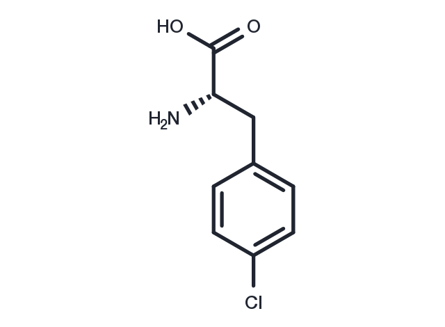 4-Chloro-L-phenylalanine Chemical Structure