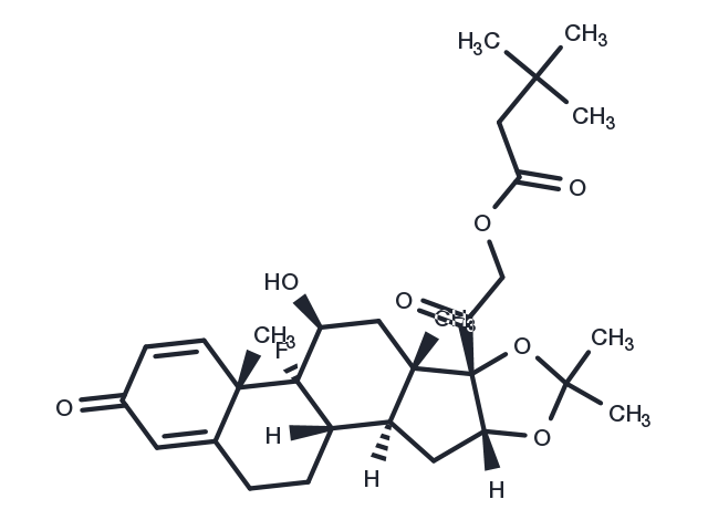 Triamcinolone hexacetonide Chemical Structure