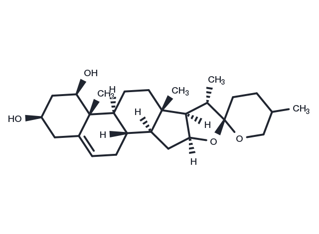 25(R,S)-Ruscogenin Chemical Structure