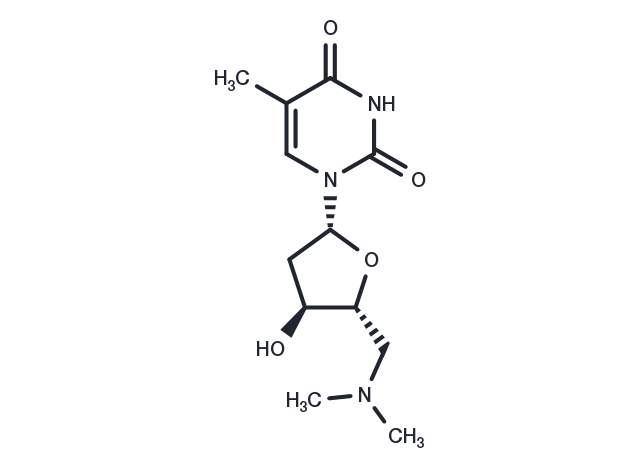 5’-Deoxy-5’-N,N-dimethylaminothymidine Chemical Structure
