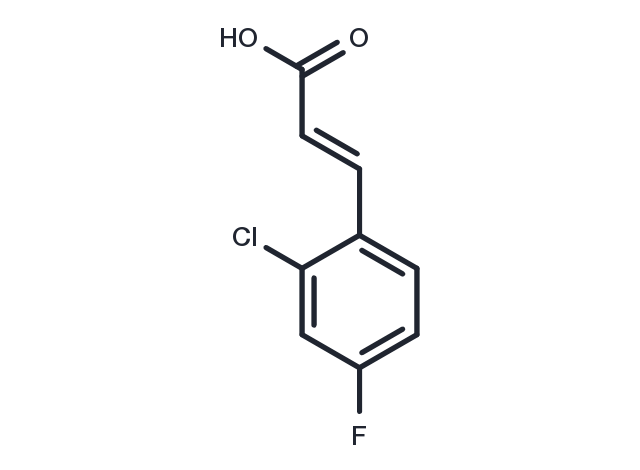 (E)-3-(2-Chloro-4-fluorophenyl)acrylic acid Chemical Structure