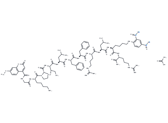 Cathepsin D and E FRET Substrate acetate(839730-93-7 Free base) Chemical Structure