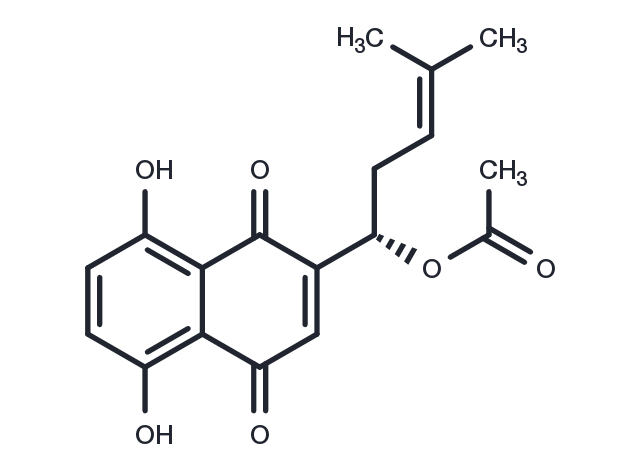 Acetylalkannin Chemical Structure