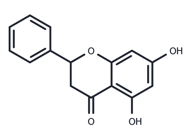 (+/-)-Pinocembrin Chemical Structure