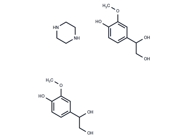 4-hydroxy-3-Methoxyphenylglycol (piperazine salt) Chemical Structure
