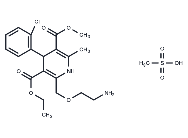 Amlodipine mesylate Chemical Structure