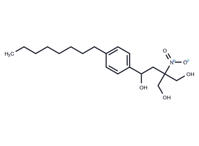 3-(Hydroxymethyl)-3-nitro-1-(4-octylphenyl)-1,4-butanediol Chemical Structure