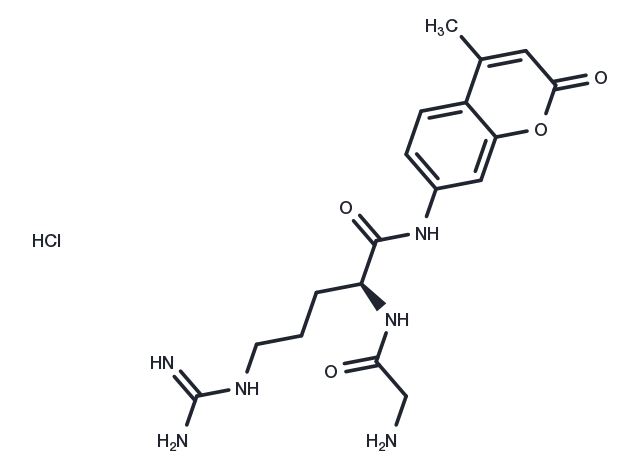 Gly-Arg-AMC (hydrochloride) Chemical Structure